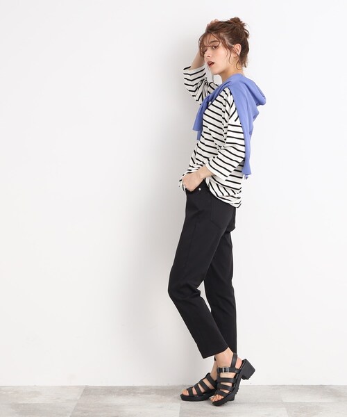 SHOO・LA・RUE（シューラルー）の「◆【UV】1本は揃えておきたい ベーシック スキニーパンツ（その他パンツ・レディース・ベージュ/カーキ/ブラック/ブルー/オフホワイト・01/02/03/04/05/10）」の13枚目の写真