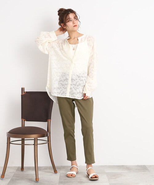 SHOO・LA・RUE（シューラルー）の「◆【UV】1本は揃えておきたい ベーシック スキニーパンツ（その他パンツ・レディース・ベージュ/カーキ/ブラック/ブルー/オフホワイト・01/02/03/04/05/10）」の18枚目の写真