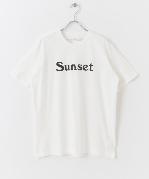 FLAVOR TEE(フレーバーティ)の「FLAVOR TEE SUNSET T-SHIRTS(Tシャツ/カットソー・レディース・ホワイト/ブラック・FREE)」の9枚目の写真