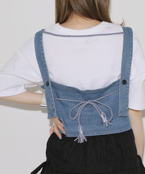 ROOPTOKYO(ループトウキョウ)の「▲Denim String Bustier / デニムビスチェ(キャミソール・レディース・ブルー・S/M/L)」の15枚目の写真