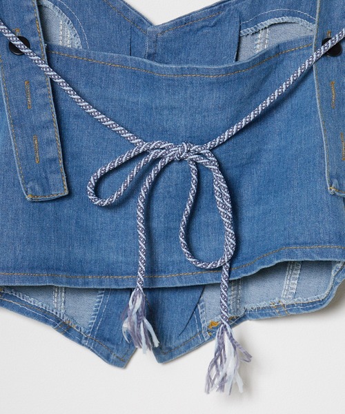 ROOPTOKYO(ループトウキョウ)の「▲Denim String Bustier / デニムビスチェ(キャミソール・レディース・ブルー・S/M/L)」の10枚目の写真