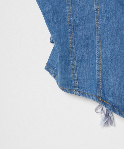 ROOPTOKYO(ループトウキョウ)の「▲Denim String Bustier / デニムビスチェ(キャミソール・レディース・ブルー・S/M/L)」の8枚目の写真