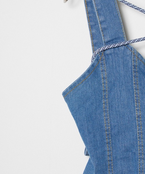 ROOPTOKYO(ループトウキョウ)の「▲Denim String Bustier / デニムビスチェ(キャミソール・レディース・ブルー・S/M/L)」の5枚目の写真
