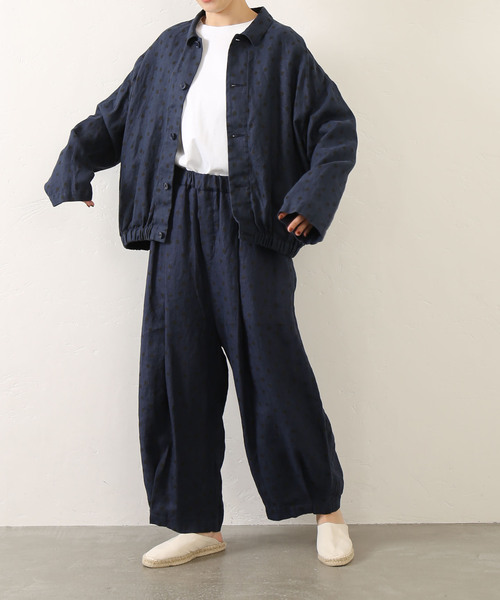 journal standard luxe　リネンドット　ブルゾン　ブラック JOURNAL STANDARD LUXE（ジャーナルスタンダード ラックス）の