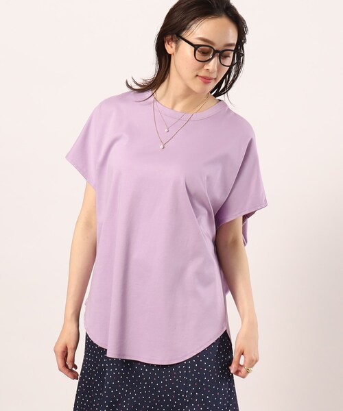 Munich（ミューニック）の「◆【Munich】バックドレイプ プルオーバー（Tシャツ/カットソー・レディース・ホワイト/ブラック/パープル・02）」の9枚目の写真