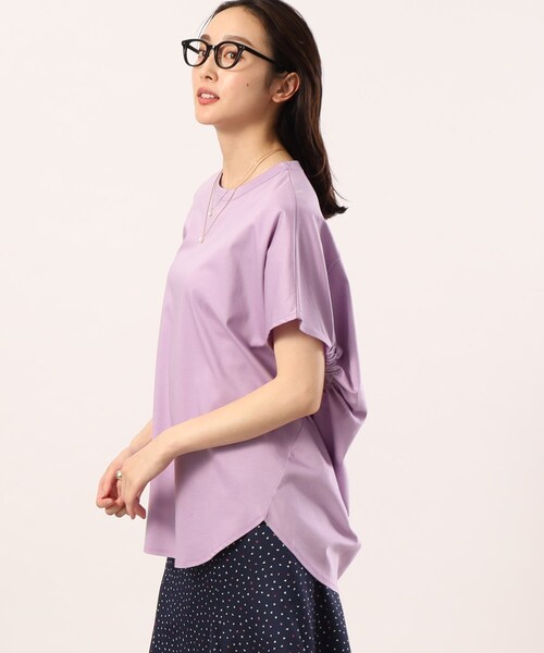 Munich（ミューニック）の「◆【Munich】バックドレイプ プルオーバー（Tシャツ/カットソー・レディース・ホワイト/ブラック/パープル・02）」の19枚目の写真