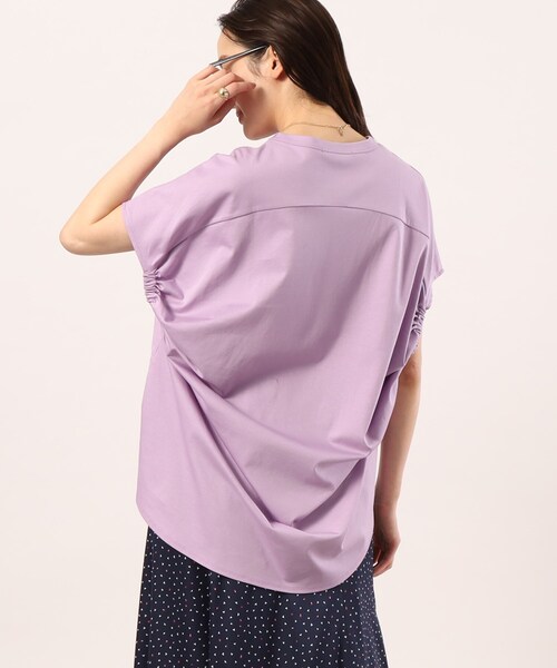 Munich（ミューニック）の「◆【Munich】バックドレイプ プルオーバー（Tシャツ/カットソー・レディース・ホワイト/ブラック/パープル・02）」の22枚目の写真