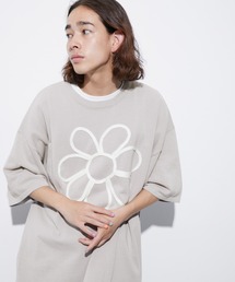 re_k by JUNRED | re_k by JUNRED / コードフラワー半袖ニットプルオーバー(Tシャツ/カットソー)