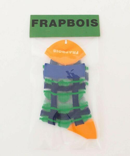 FRAPBOIS（フラボア）の「チェックスルーソックス（ソックス/靴下・レディース・ブラック/ピンク/ネイビー・FREE）」の3枚目の写真