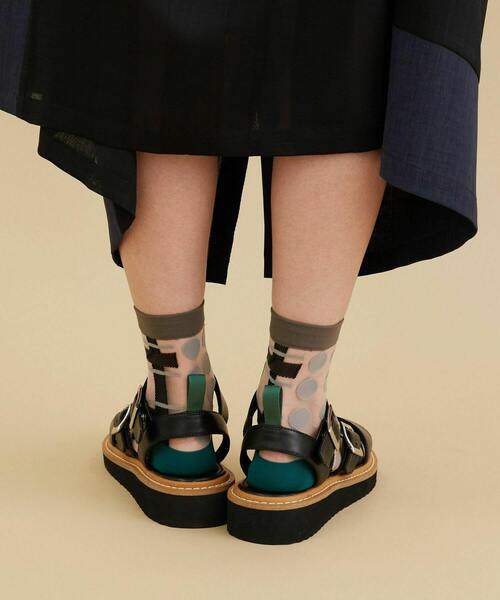 FRAPBOIS（フラボア）の「チェックスルーソックス（ソックス/靴下・レディース・ブラック/ピンク/ネイビー・FREE）」の11枚目の写真