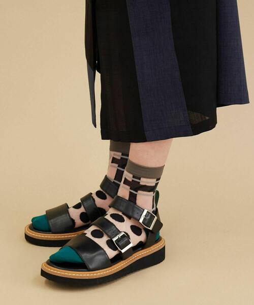 FRAPBOIS（フラボア）の「チェックスルーソックス（ソックス/靴下・レディース・ブラック/ピンク/ネイビー・FREE）」の10枚目の写真