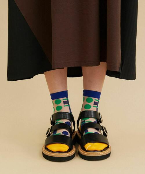 FRAPBOIS（フラボア）の「チェックスルーソックス（ソックス/靴下・レディース・ブラック/ピンク/ネイビー・FREE）」の8枚目の写真