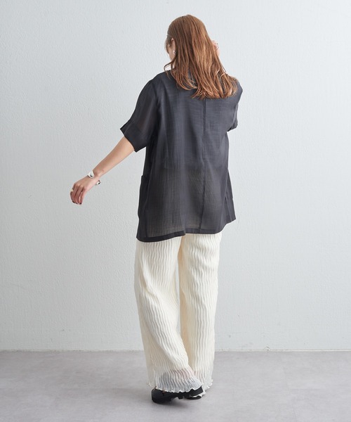 COLONY 2139（コロニートゥーワンスリーナイン）の「ワッシャーシアーパンツ（その他パンツ・レディース・ブラック/オフホワイト/グリーン・FREE）」の6枚目の写真