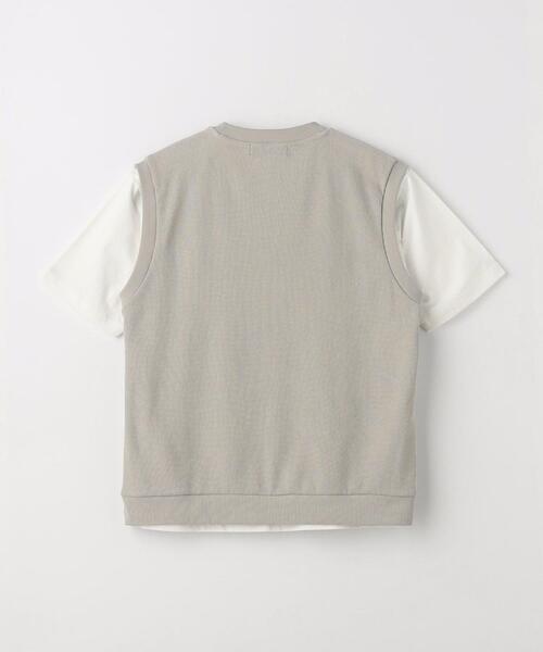 green label relaxing（グリーンレーベルリラクシング）の「アゼ ベスト レイヤード Tシャツ（Tシャツ/カットソー・メンズ・ライトグレー/ロイヤルブルー/ダークグレー・L/XL/S/M）」の21枚目の写真