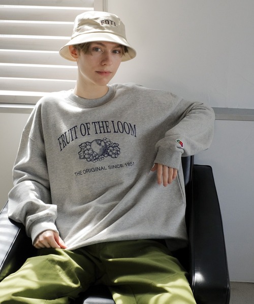 FRUIT OF THE LOOM(フルーツオブザルーム)の「EMBROIDERY BUCKET HAT / バケット / ハット / カジュアル / ユニセックス / 刺繍(ハット・メンズ・ブラック/グリーン/ベージュ・FREE)」の9枚目の写真