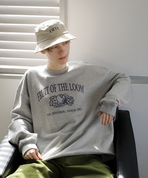 FRUIT OF THE LOOM(フルーツオブザルーム)の「EMBROIDERY BUCKET HAT / バケット / ハット / カジュアル / ユニセックス / 刺繍(ハット・メンズ・ブラック/グリーン/ベージュ・FREE)」の11枚目の写真