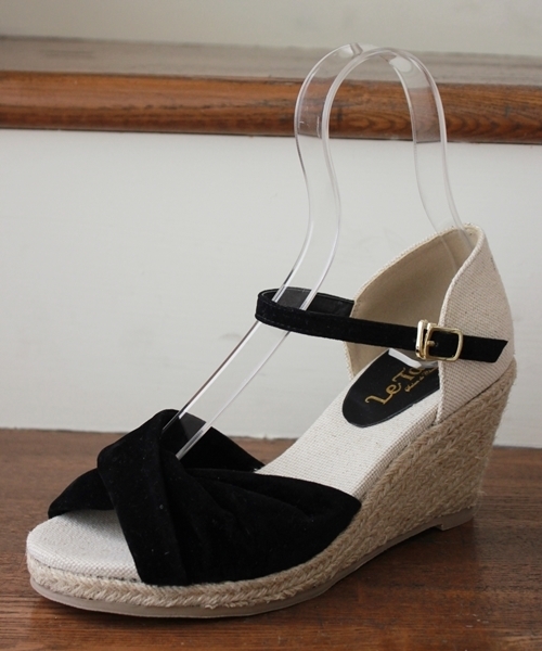 LE TALON（ルタロン）の「◇7CMネジリジュートエスパ（サンダル・レディース・ブラック/グレー/シルバー・35/36/38/37）」の2枚目の写真