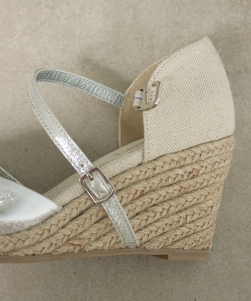 LE TALON（ルタロン）の「◇7CMネジリジュートエスパ（サンダル・レディース・ブラック/グレー/シルバー・35/36/38/37）」の8枚目の写真