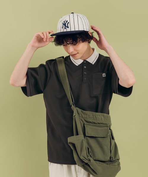 MUHET(ミュエータ)の「ライン入りポロシャツ(ポロシャツ・レディース・カーキ/杢グレー/イエロー・MEDIUM/X-LARGE)」の3枚目の写真