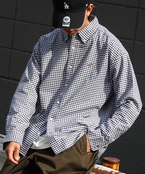 BEVERLY HILLS POLO CLUB(ビバリーヒルズポロクラブ)の「【Beverly Hills Polo Club/ビバリーヒルズポロクラブ】オックス刺繍入り ボタンダウン 長袖シャツ(シャツ/ブラウス・メンズ・ブルーグレー/グリーン/ブルー系/ホワイト/ブルー/イエロー/ネイビー系・M/LL/L)」の5枚目の写真