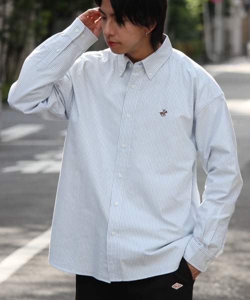 BEVERLY HILLS POLO CLUB(ビバリーヒルズポロクラブ)の「【Beverly Hills Polo Club/ビバリーヒルズポロクラブ】オックス刺繍入り ボタンダウン 長袖シャツ(シャツ/ブラウス・メンズ・ブルーグレー/グリーン/ブルー系/ホワイト/ブルー/イエロー/ネイビー系・M/LL/L)」の6枚目の写真