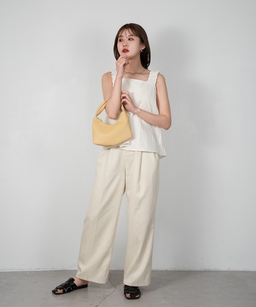 Amiur（エミレ）の「2way handle base bag（ショルダーバッグ・レディース・イエロー系その他/アイボリー/ブラック・FREE）」の13枚目の写真