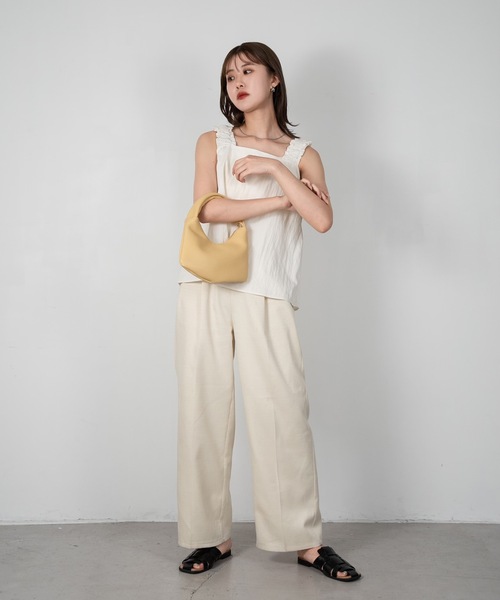 Amiur（エミレ）の「2way handle base bag（ショルダーバッグ・レディース・イエロー系その他/アイボリー/ブラック・FREE）」の14枚目の写真