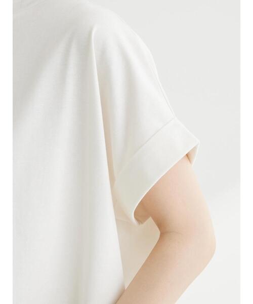 Green Parks(グリーンパークス)の「汗じみ防止Wカフスフレンチチュニック(Tシャツ/カットソー・レディース・ブラック/オフホワイト/イエロー/ダークブルー/ライトグレー・FREE)」の18枚目の写真