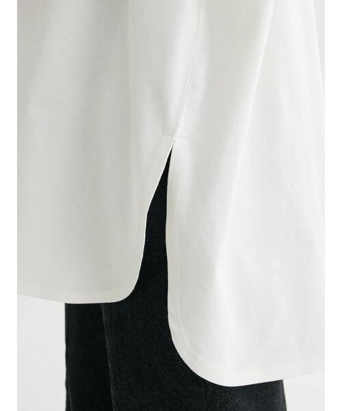 Green Parks(グリーンパークス)の「汗じみ防止Wカフスフレンチチュニック(Tシャツ/カットソー・レディース・ブラック/オフホワイト/イエロー/ダークブルー/ライトグレー・FREE)」の19枚目の写真