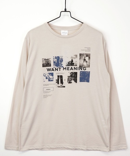 GGD SELECT(ジージーディー セレクト)の「ユニセックス 転写ロゴプリントロンT(Tシャツ/カットソー・メンズ・ホワイト/ピンク/ライトブラック/ホワイト系その他3/インディゴブルー/ミント/イエロー/グレイッシュベージュ/ブラック/ホワイト系その他2/ナチュラル/ターコイズブルー・M/L/LL)」の7枚目の写真