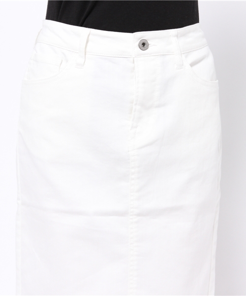 earth music&ecology（アースミュージックアンドエコロジー）の「タイトスカート（デニムスカート・レディース・オフホワイト・SMALL/MEDIUM）」の6枚目の写真