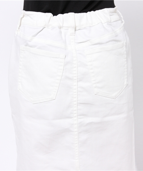 earth music&ecology（アースミュージックアンドエコロジー）の「タイトスカート（デニムスカート・レディース・オフホワイト・SMALL/MEDIUM）」の7枚目の写真