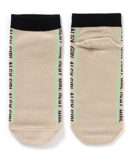 algy（アルジー）の「抗菌防臭サイドロゴショートソックス（ソックス/靴下・キッズ・ブラック/ベージュ/オフホワイト・21/24）」の3枚目の写真