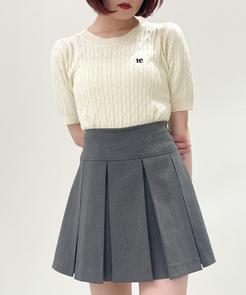 新品未使用タグ付き　Heather POLO ケーブルニット 新品・未使用タグ付き】ラルフ ローレン 半袖ケーブルニット