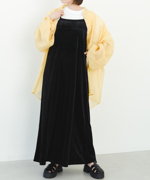 IROHANI(イロハニ)の「バンドカラーシアーシャツ(シャツ/ブラウス・レディース・ブラック/ライトグレー/パープル/イエロー・FREE)」の21枚目の写真