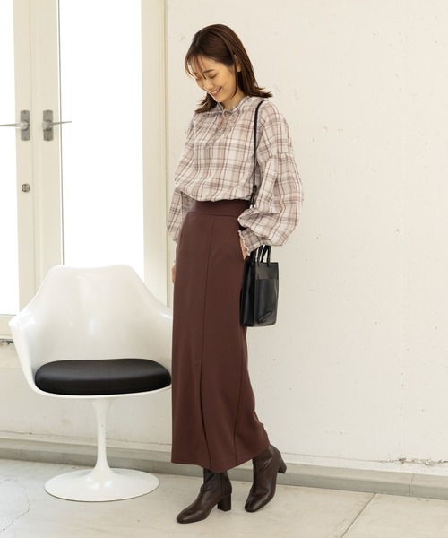 GLOBAL WORK(グローバルワーク)の「お手入れらくらく袖ボリュームブラウス/906646(シャツ/ブラウス・レディース・ブラック/グレー系その他2/グレー系その他3/グレイッシュベージュ/ベージュ系その他/ベージュ系その他2/ネイビー系・MEDIUM/LARGE)」の17枚目の写真