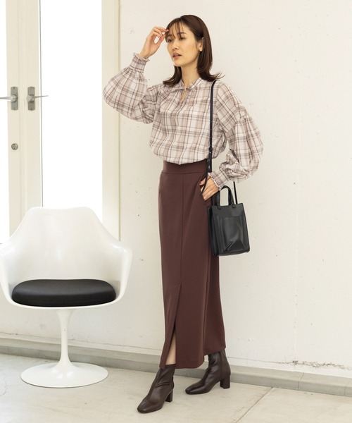 GLOBAL WORK(グローバルワーク)の「お手入れらくらく袖ボリュームブラウス/906646(シャツ/ブラウス・レディース・ブラック/グレー系その他2/グレー系その他3/グレイッシュベージュ/ベージュ系その他/ベージュ系その他2/ネイビー系・MEDIUM/LARGE)」の19枚目の写真