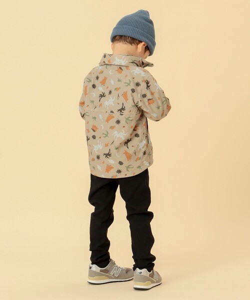 BEAMS mini（ビームスミニ）の「BEAMS mini / フード収納 ナイロンブルゾン 23FW（90～150cm）（ブルゾン・キッズ・レッド系その他/グリーン系その他4/ブラウン系その他・90/100/110/120/130/140/150）」の5枚目の写真