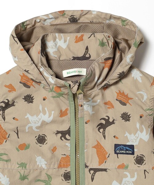 BEAMS mini（ビームスミニ）の「BEAMS mini / フード収納 ナイロンブルゾン 23FW（90～150cm）（ブルゾン・キッズ・レッド系その他/グリーン系その他4/ブラウン系その他・90/100/110/120/130/140/150）」の12枚目の写真