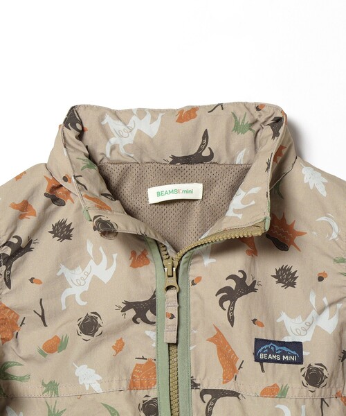 BEAMS mini（ビームスミニ）の「BEAMS mini / フード収納 ナイロンブルゾン 23FW（90～150cm）（ブルゾン・キッズ・レッド系その他/グリーン系その他4/ブラウン系その他・90/100/110/120/130/140/150）」の13枚目の写真