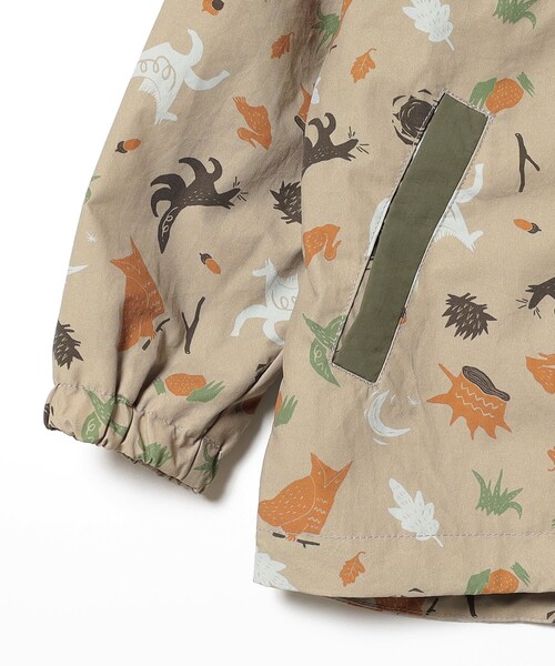 BEAMS mini（ビームスミニ）の「BEAMS mini / フード収納 ナイロンブルゾン 23FW（90～150cm）（ブルゾン・キッズ・レッド系その他/グリーン系その他4/ブラウン系その他・90/100/110/120/130/140/150）」の14枚目の写真