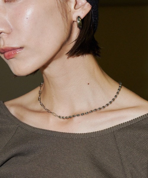 Auntie Rosa Holiday(アンティローザホリデー)の「ボールチェーンMIXネックレス(ネックレス・レディース・シルバー/シルバー×ゴールド/ゴールド・FREE)」の5枚目の写真
