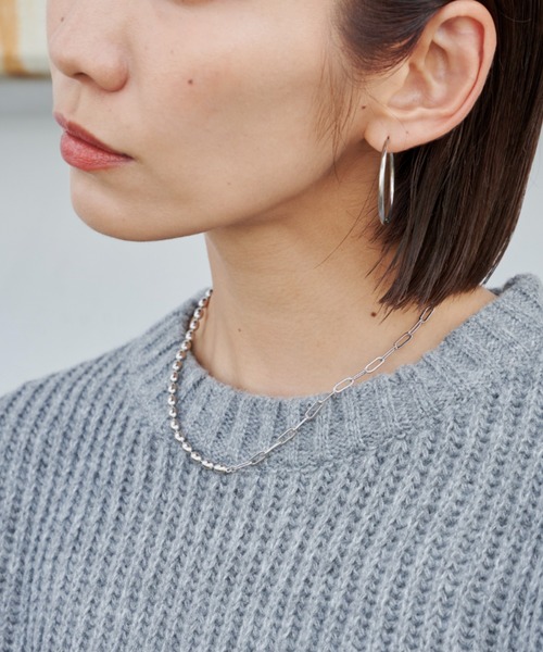 Auntie Rosa Holiday(アンティローザホリデー)の「ボールチェーンMIXネックレス(ネックレス・レディース・シルバー/シルバー×ゴールド/ゴールド・FREE)」の17枚目の写真