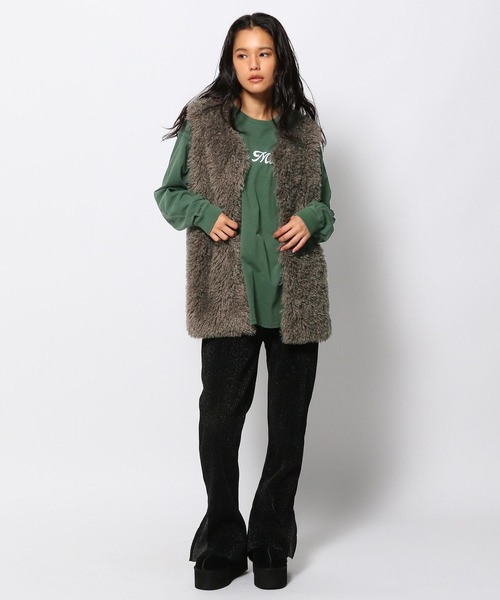 FOREVER 21（フォーエバー トゥエンティーワン）の「【2023AW】エコファーベスト（ベスト・レディース・オフホワイト/ブラウン・FREE）」の13枚目の写真