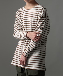【SETUP7】オーバーサイズボーダーカットソー GUILDO RA ライク Shirt バスクシャツ
