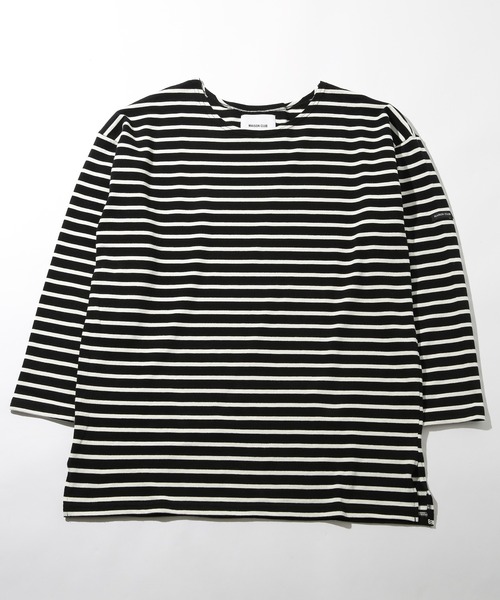 SETUP7(セットアップセブン)の「【SETUP7】オーバーサイズボーダーカットソー GUILDO RA ライク Shirt バスクシャツ(Tシャツ/カットソー・メンズ・ネイビー系1/ブラック系その他2/ブラウン/ブラック系1/レッド/ネイビー系2/ブルー・L/M)」の17枚目の写真