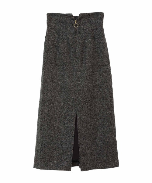 31 Sons de mode（トランテアン　ソン　ドゥ　モード）の「ハイウエストタイトスカート（スカート・レディース・ベージュ/ライトグリーン/グレー・38/36）」の17枚目の写真