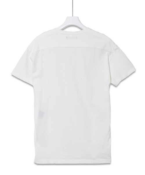 DIET BUTCHER（ダイエットブッチャー）の「DIET BUTCHER SLIM SKIN ルーズフィットダメージＴシャツ（Tシャツ/カットソー・メンズ・ホワイト/ブラック/カーキ・FREE）」の13枚目の写真
