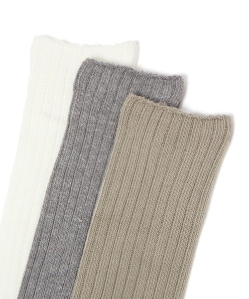 LAKOLE（ラコレ）の「ロングルーズソックス / 970299（ソックス/靴下・レディース・ライトグレー/オフホワイト/ブラック/ベージュ/ブラウン・FREE）」の10枚目の写真