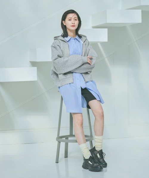 LAKOLE（ラコレ）の「ロングルーズソックス / 970299（ソックス/靴下・レディース・ライトグレー/オフホワイト/ブラック/ベージュ/ブラウン・FREE）」の22枚目の写真